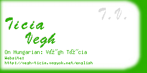 ticia vegh business card